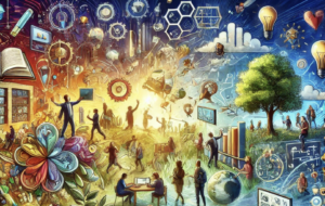 Abstract image of abundance mindset in education